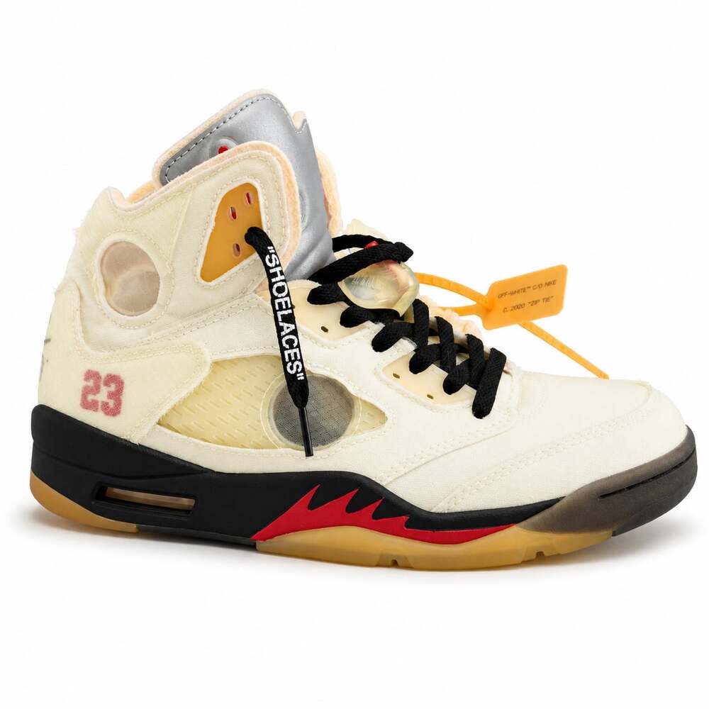 Air Jordan 5 Retro Off-White Sail Men’s 9.5 Used w Box